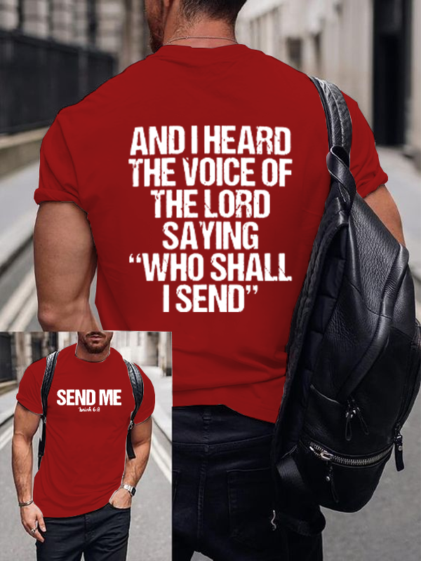 Classic Cotton Tee - Send Me Isaiah 6:8