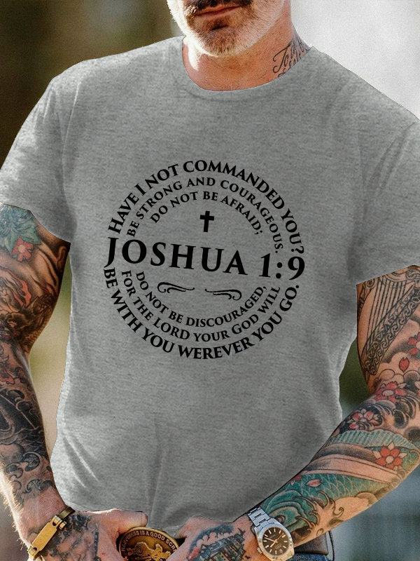 Classic Cotton Tee - Joshua 1:9 Tee