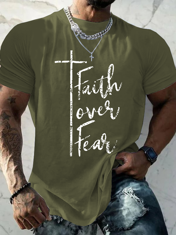 Classic Cotton Tee - Faith Over Fear
