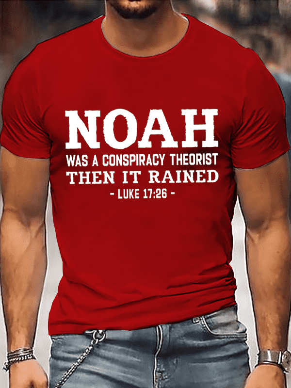 Classic Cotton Tee - Noah Conspiracy Theorist Crew Neck Tee