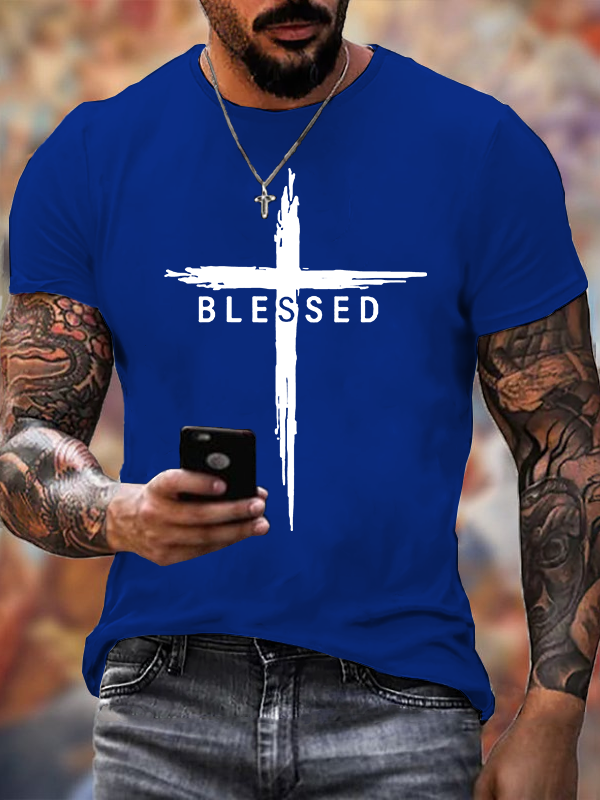 Classic Cotton Tee - Blessed Cross