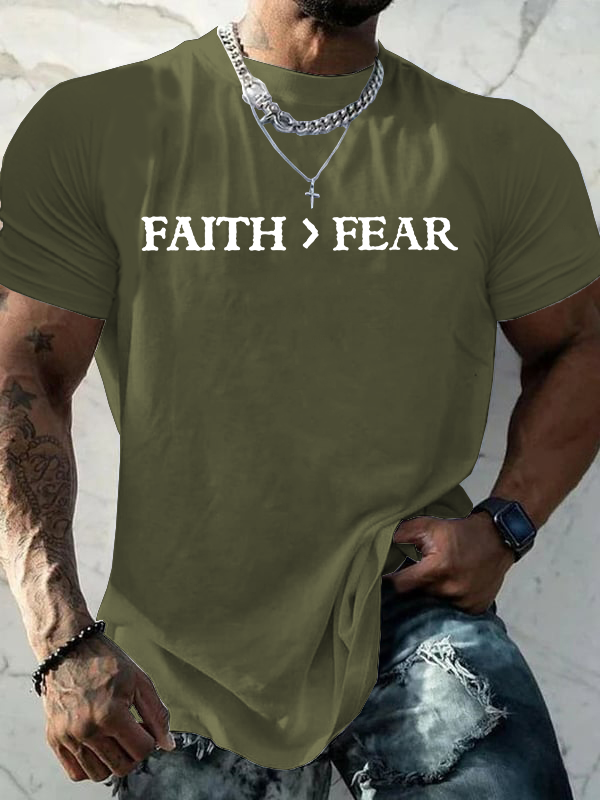 Classic Cotton Tee - Faith > Fear