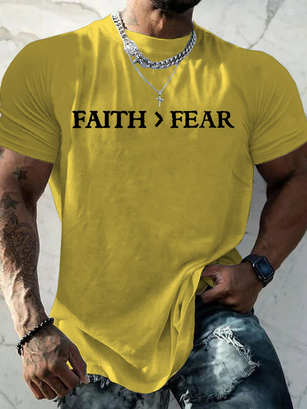 Classic Cotton Tee - Faith > Fear
