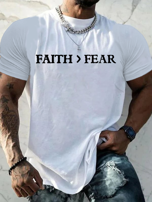 Classic Cotton Tee - Faith > Fear