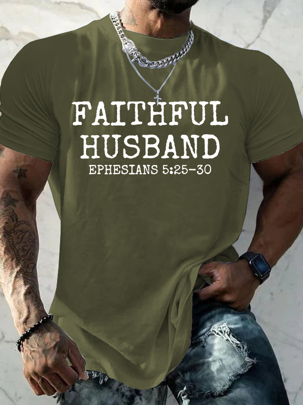 Classic Cotton Tee - Faithful Husband