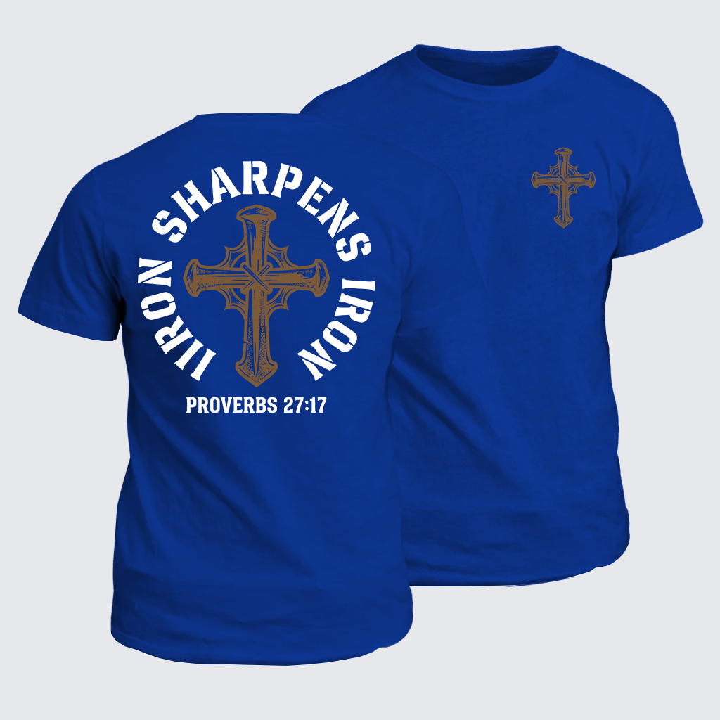 Classic Cotton Tee - Iron Sharpens Iron - Proverbs 27:17