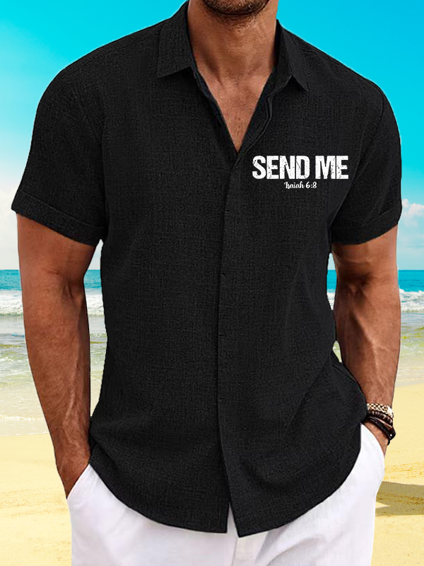 Isaiah 6:8 - SEND ME  Christian Short Sleeve Shirt