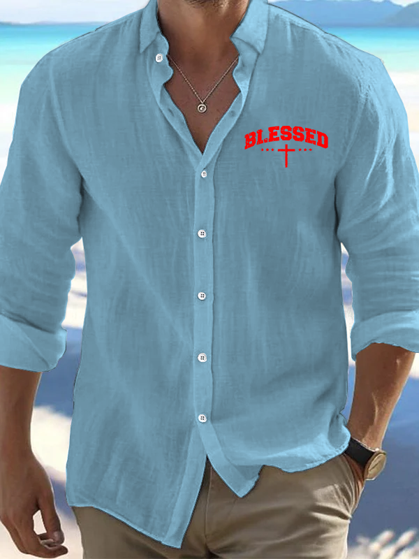 Blessed Cross Christian Resort Casual Shirt