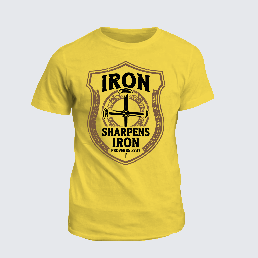 Classic Cotton Tee - Iron Sharpens Iron - Proverbs 27:17