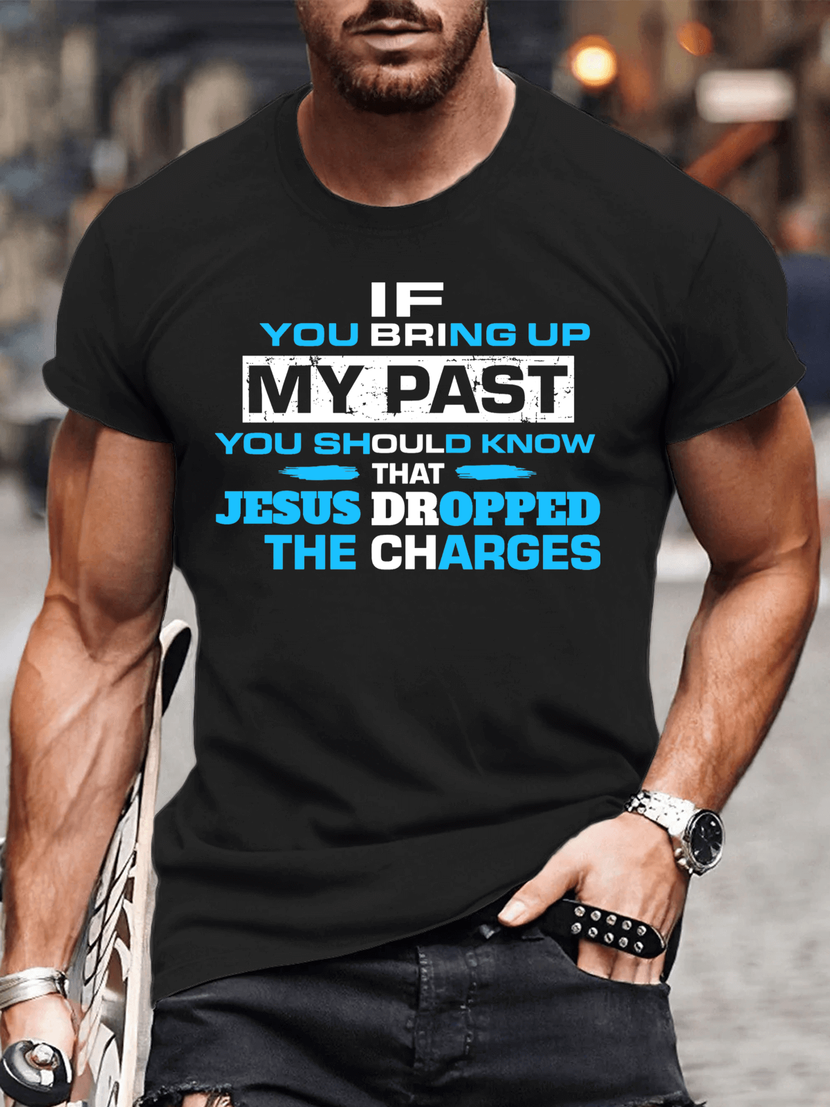 Classic Cotton Tee - If You Bring My Past You Should Know Men's T-shirt