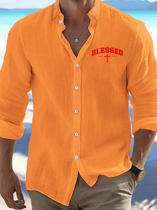 Blessed Cross Christian Resort Casual Shirt