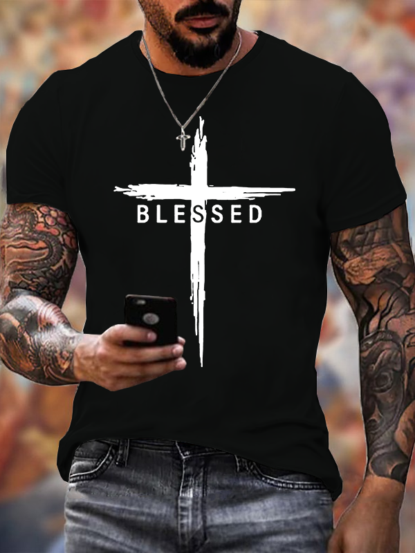 Classic Cotton Tee - Blessed Cross