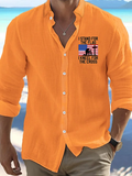 I Stand For The Flag And Kneel For The Cross Christian Resort Casual Shirt