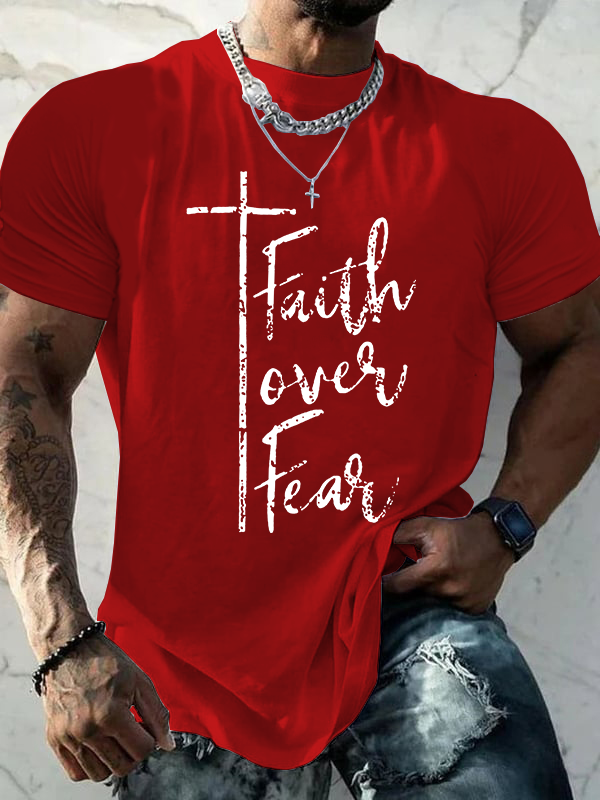 Classic Cotton Tee - Faith Over Fear