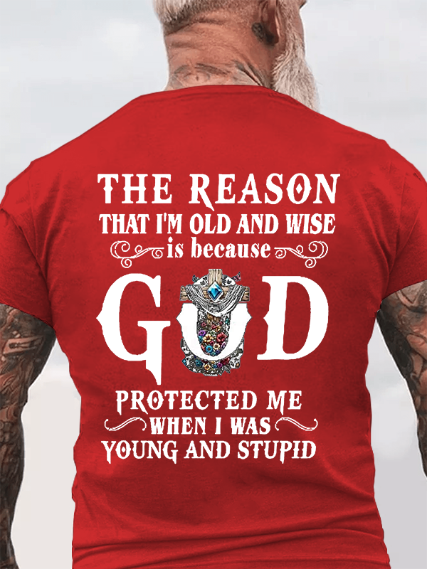 Classic Cotton Tee - Men's Casual Faith God Alphabet