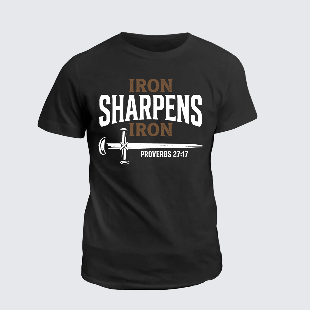 Classic Cotton Tee - Iron Sharpens Iron - Proverbs 27:17
