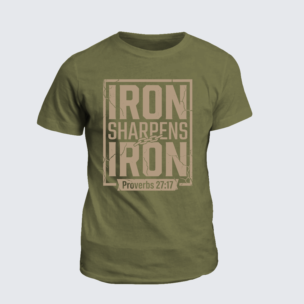 Classic Cotton Tee - Iron Sharpens Iron - Proverbs 27:17