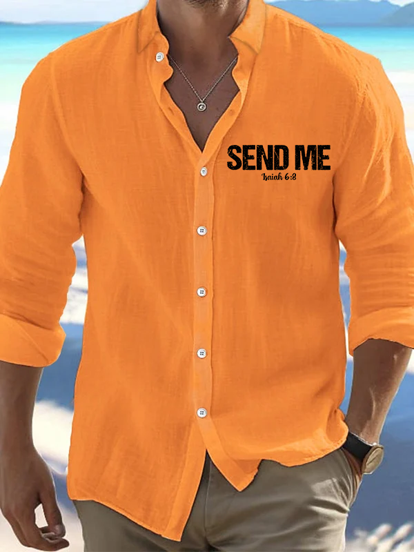 Men's Isaiah 6:8 - SEND ME Casual Shirt
