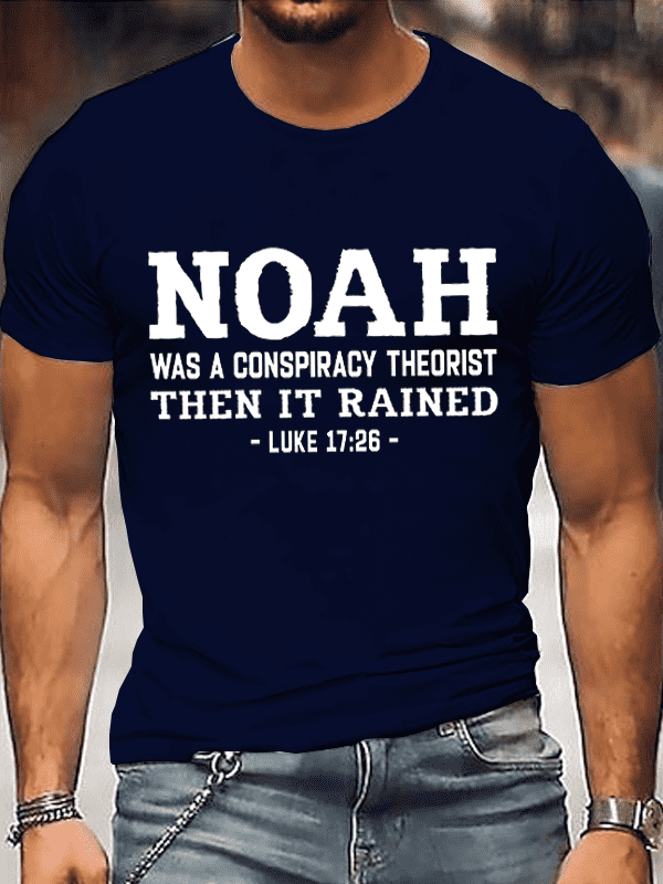 Classic Cotton Tee - Noah Conspiracy Theorist Crew Neck Tee