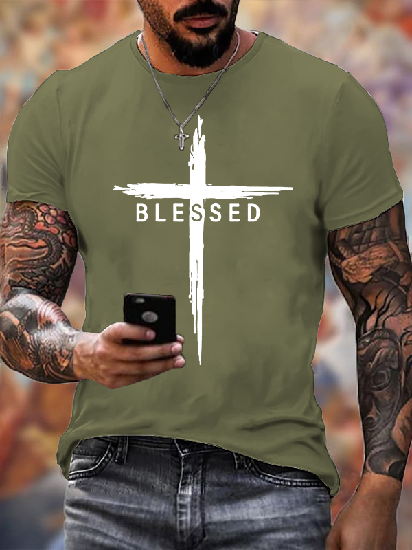 Classic Cotton Tee - Blessed Cross