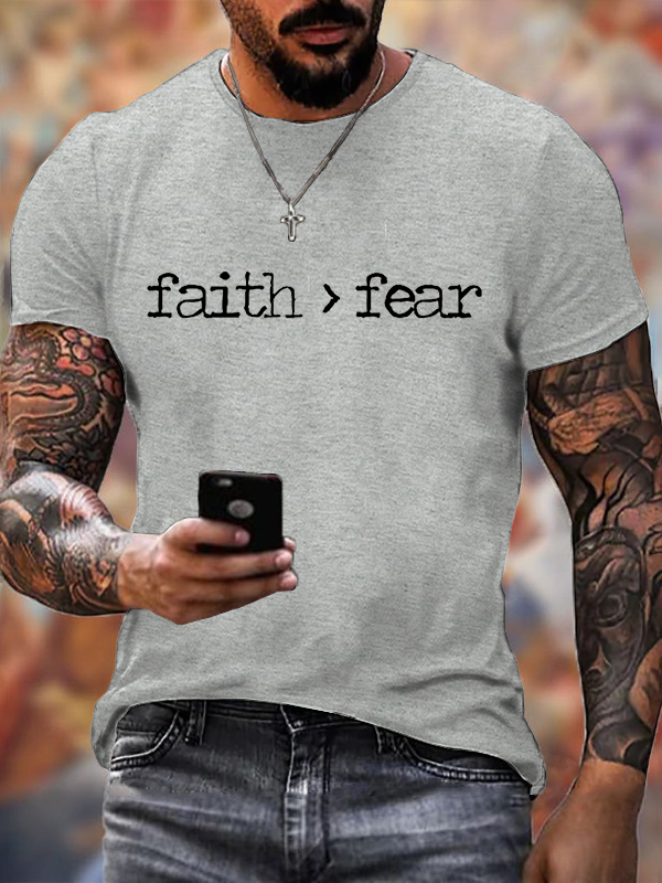 Classic Cotton Tee - Men's Faith Over Fear