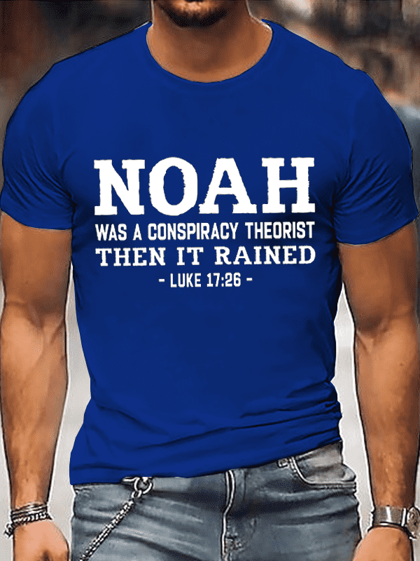 Classic Cotton Tee - Noah Conspiracy Theorist Crew Neck Tee