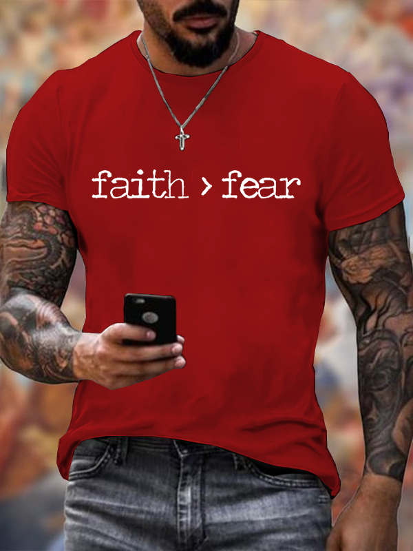 Classic Cotton Tee - Men's Faith Over Fear