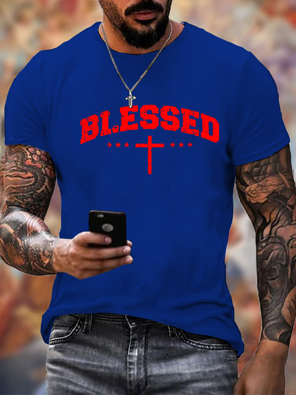 Classic Cotton Tee - Blessed Cross
