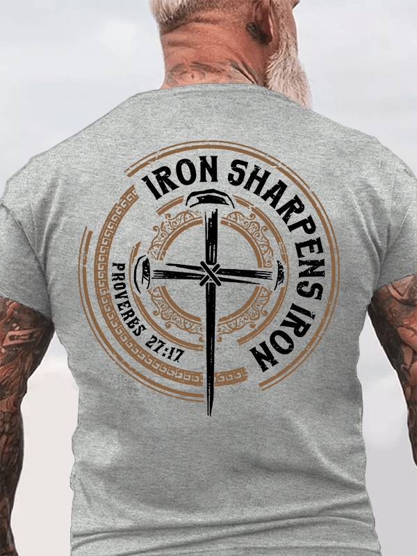 Classic Cotton Tee - Iron Sharpens Iron - Proverbs 27:17