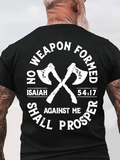 Classic Cotton Tee - No Weapon Formed Shall Prosper - Isaiah 54:17
