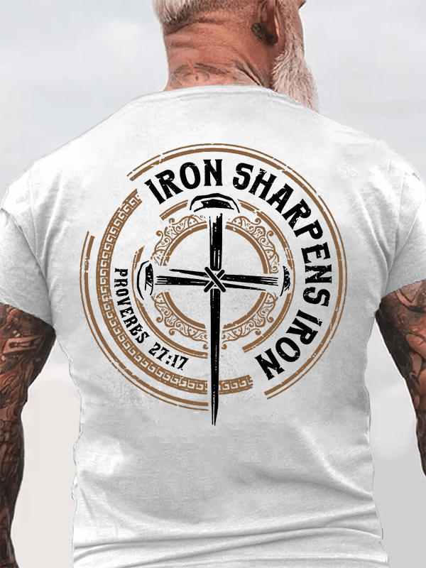 Classic Cotton Tee - Iron Sharpens Iron - Proverbs 27:17