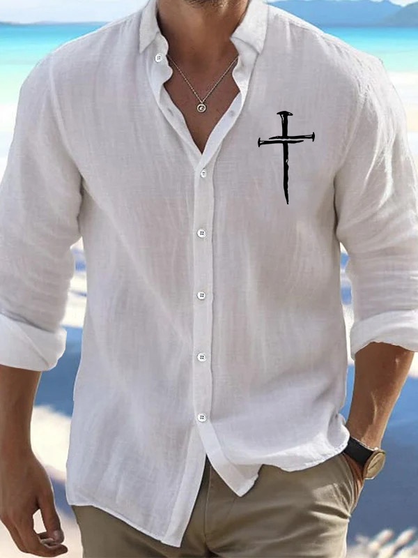 Faith Cross Christian Resort Casual Shirt