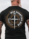 Classic Cotton Tee - Iron Sharpens Iron - Proverbs 27:17