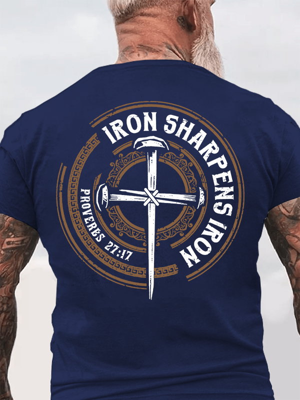 Classic Cotton Tee - Iron Sharpens Iron - Proverbs 27:17