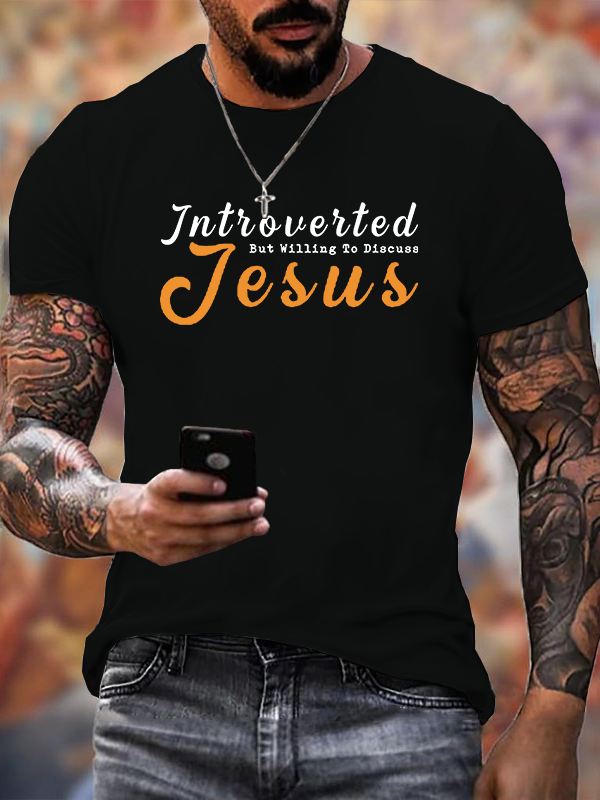 Classic Cotton Tee - Willing to Discuss Jesus