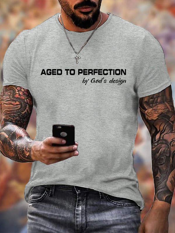 Classic Cotton Tee - Aged to Perfection by God's Design