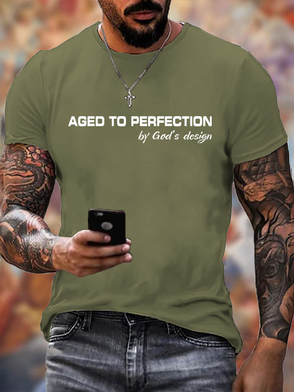 Classic Cotton Tee - Aged to Perfection by God's Design