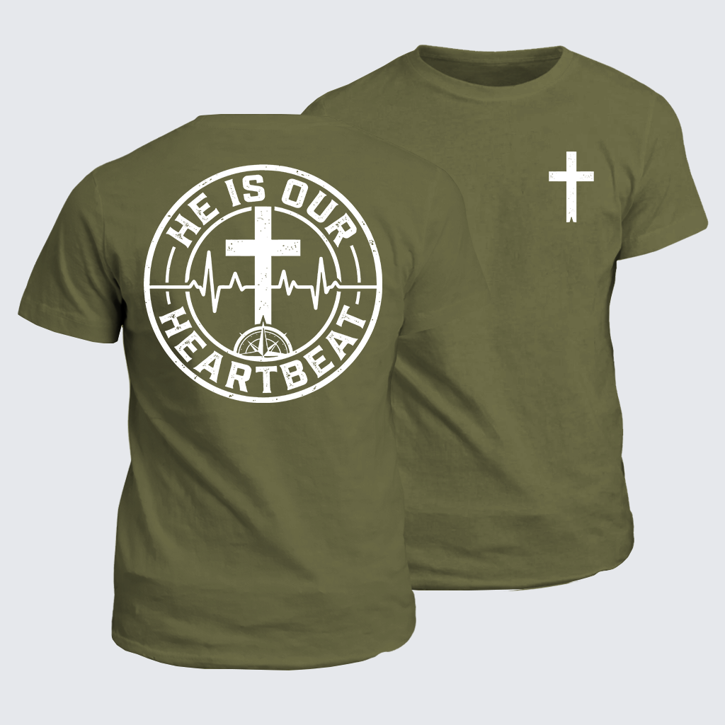 Classic Cotton Tee - He Is Our Heartbeat