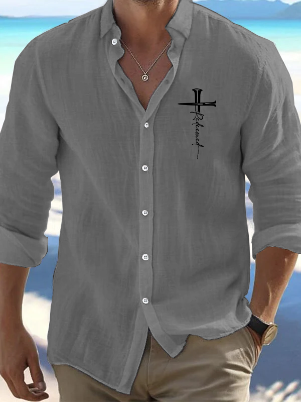 Cross Redeemed Simple Resort Casual Shirt