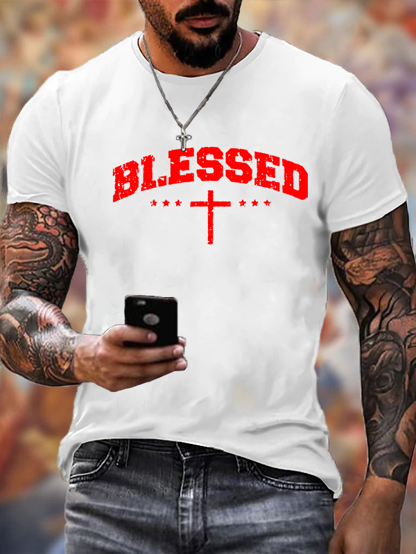 Classic Cotton Tee - Blessed Cross