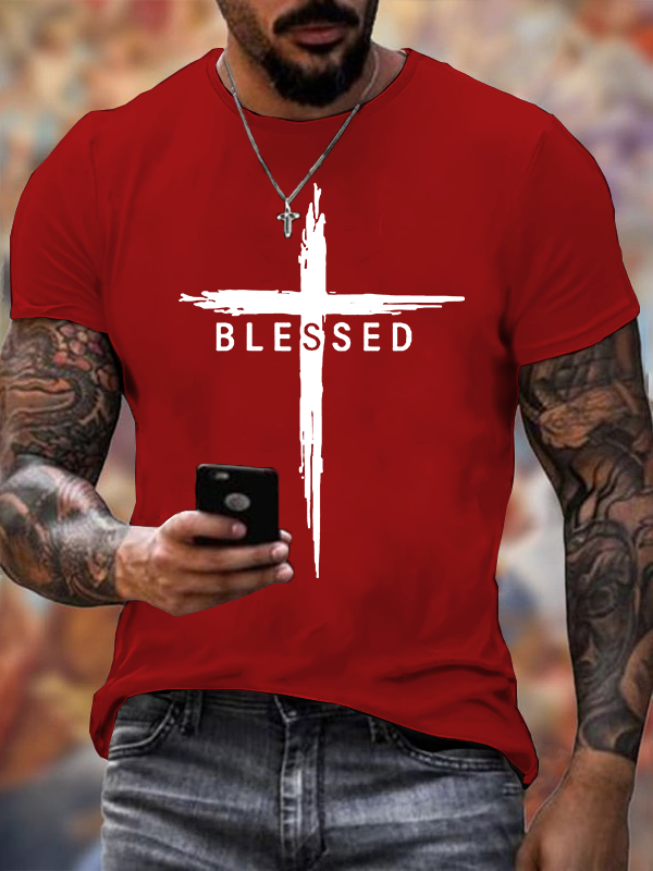 Classic Cotton Tee - Blessed Cross
