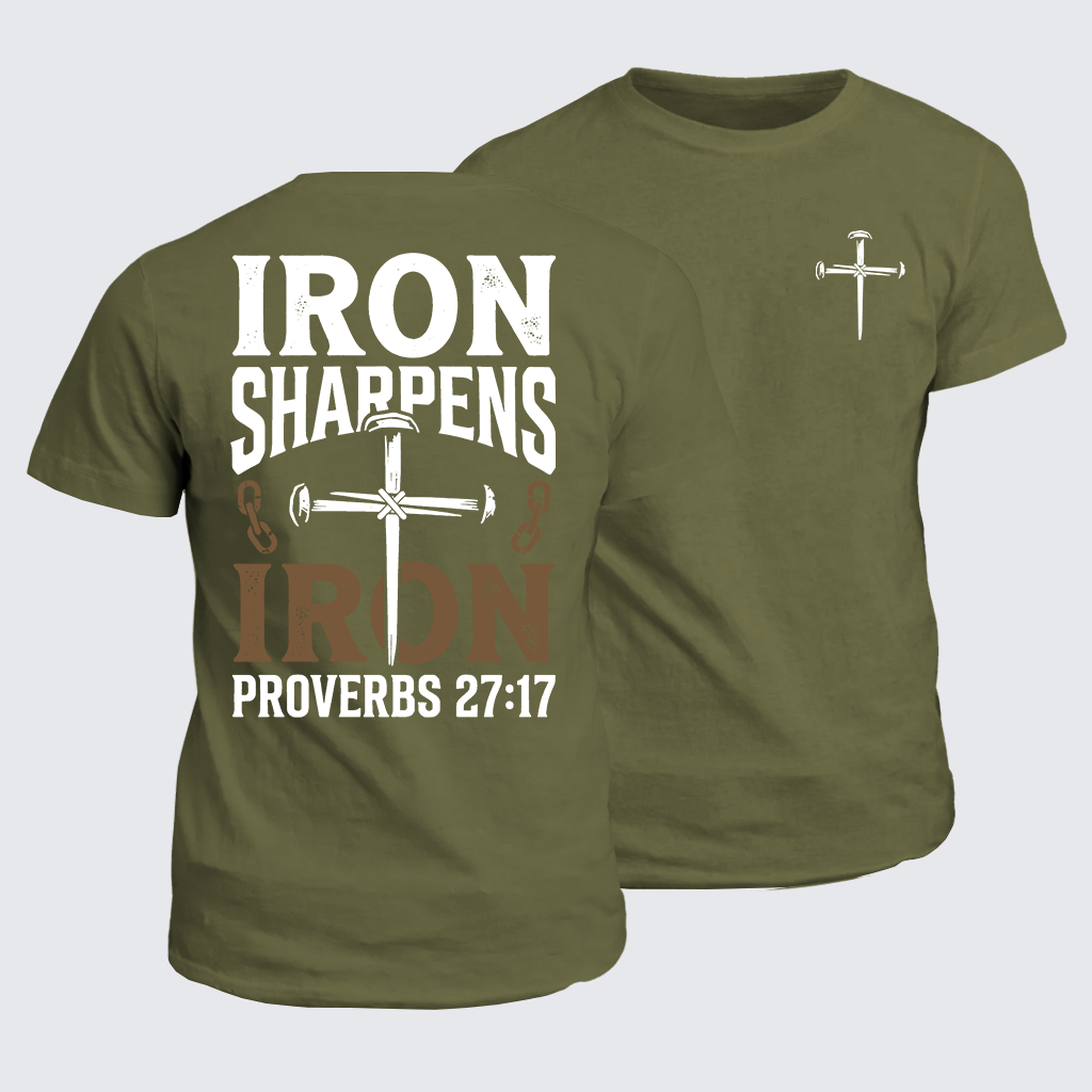 Classic Cotton Tee - Iron Sharpens Iron - Proverbs 27:17