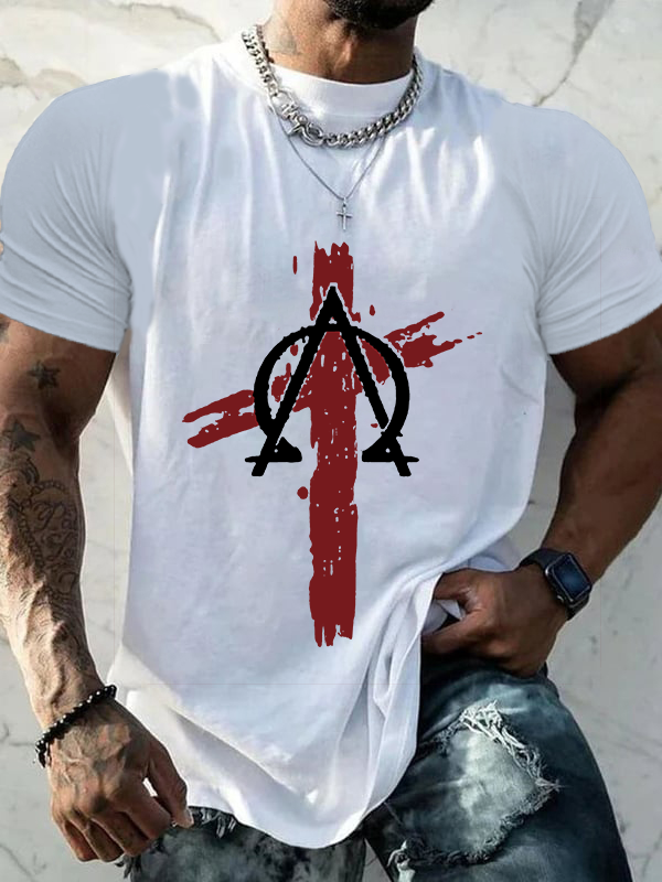 Classic Cotton Tee - Cross Crew Neck