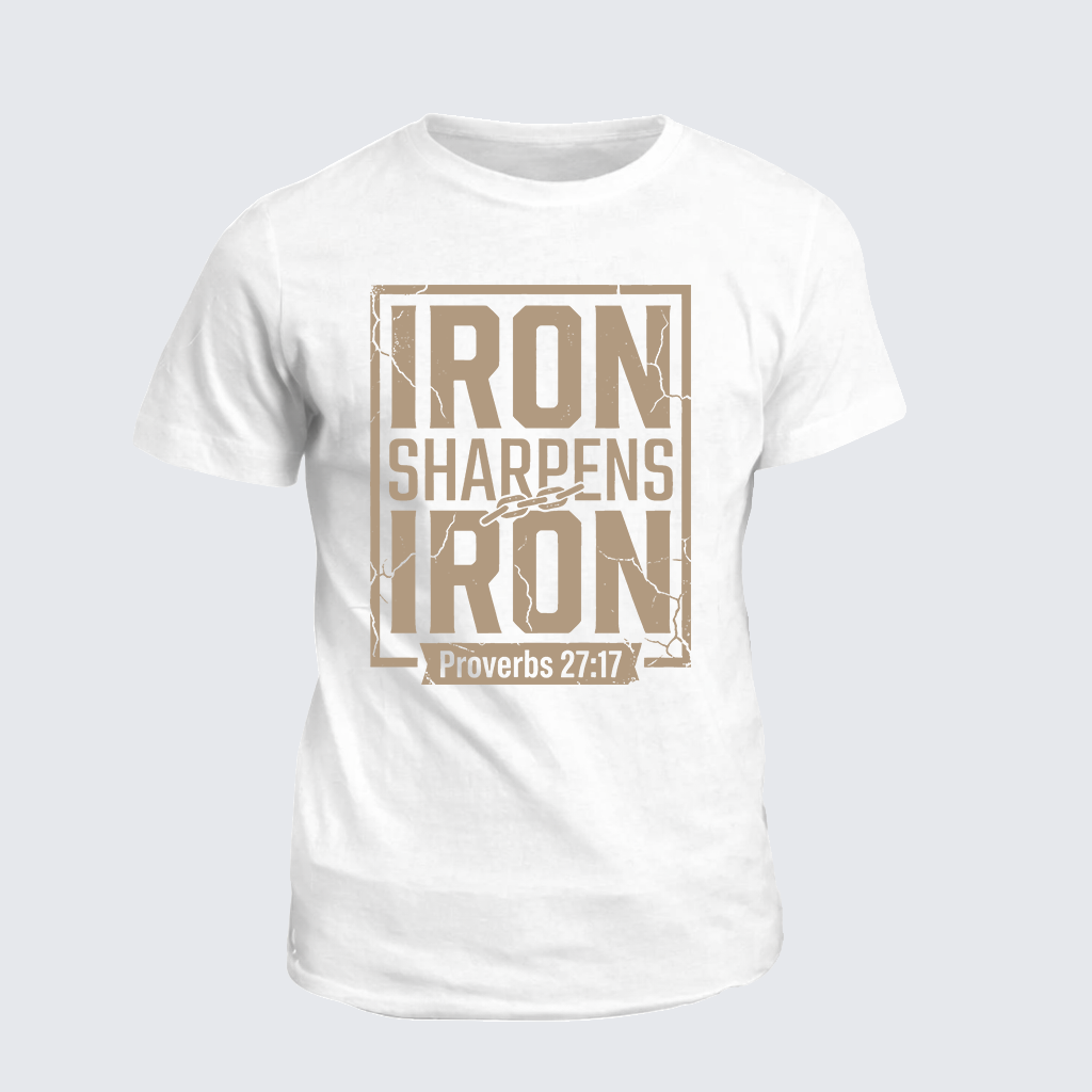Classic Cotton Tee - Iron Sharpens Iron - Proverbs 27:17
