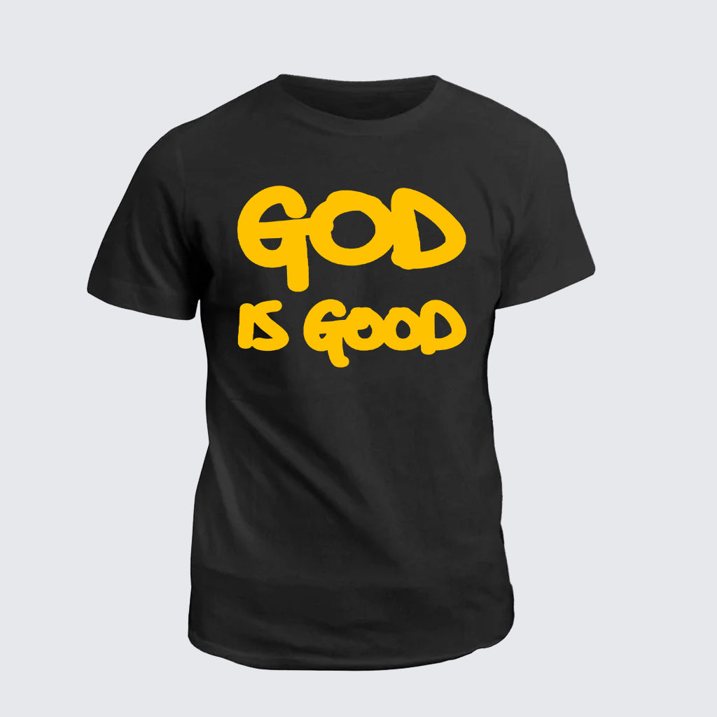 Classic Cotton Tee - God is Good Yellow