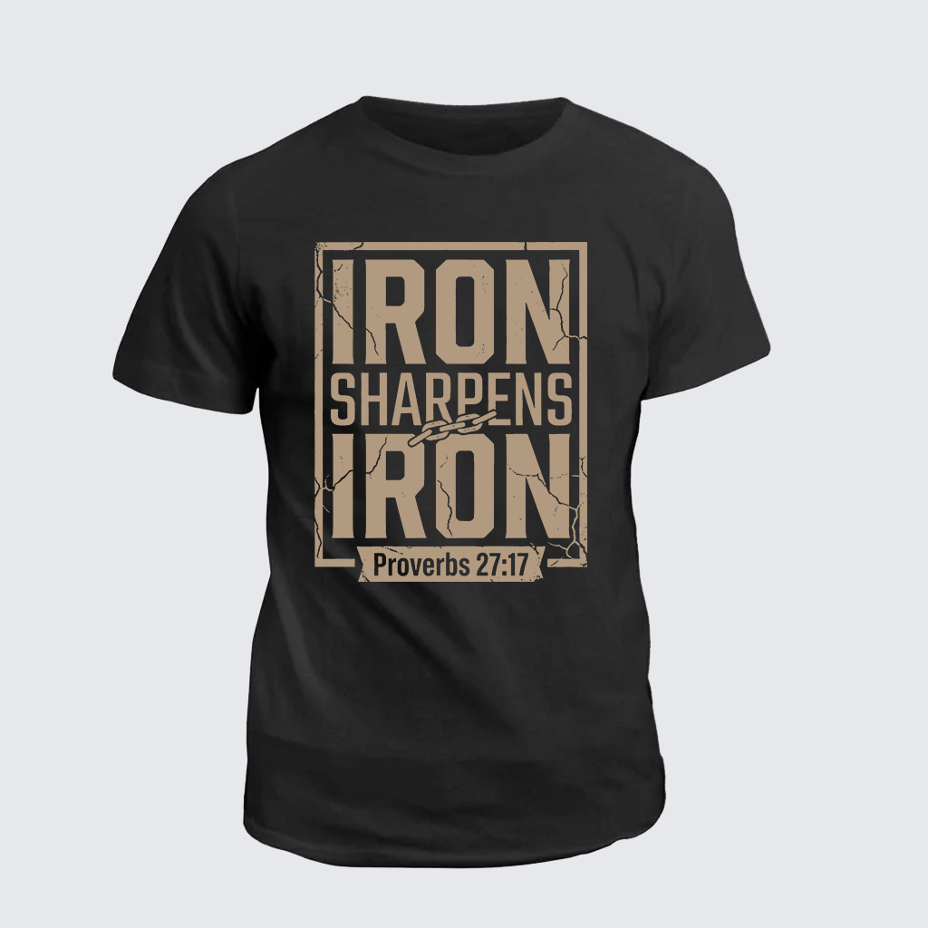 Classic Cotton Tee - Iron Sharpens Iron - Proverbs 27:17