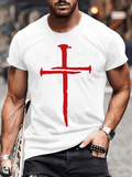 Classic Cotton Tee - Men's Hipster Cross Faith T-shirt
