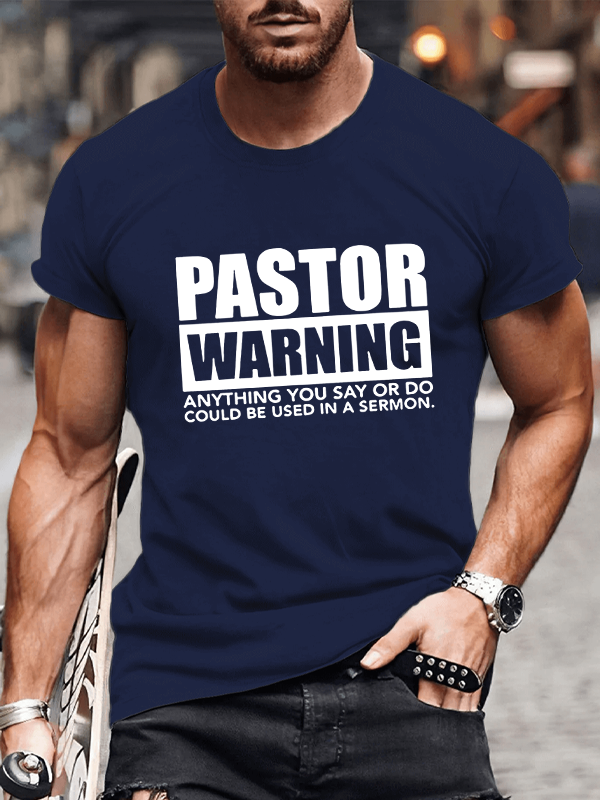 Classic Cotton Tee - Pastor Warning