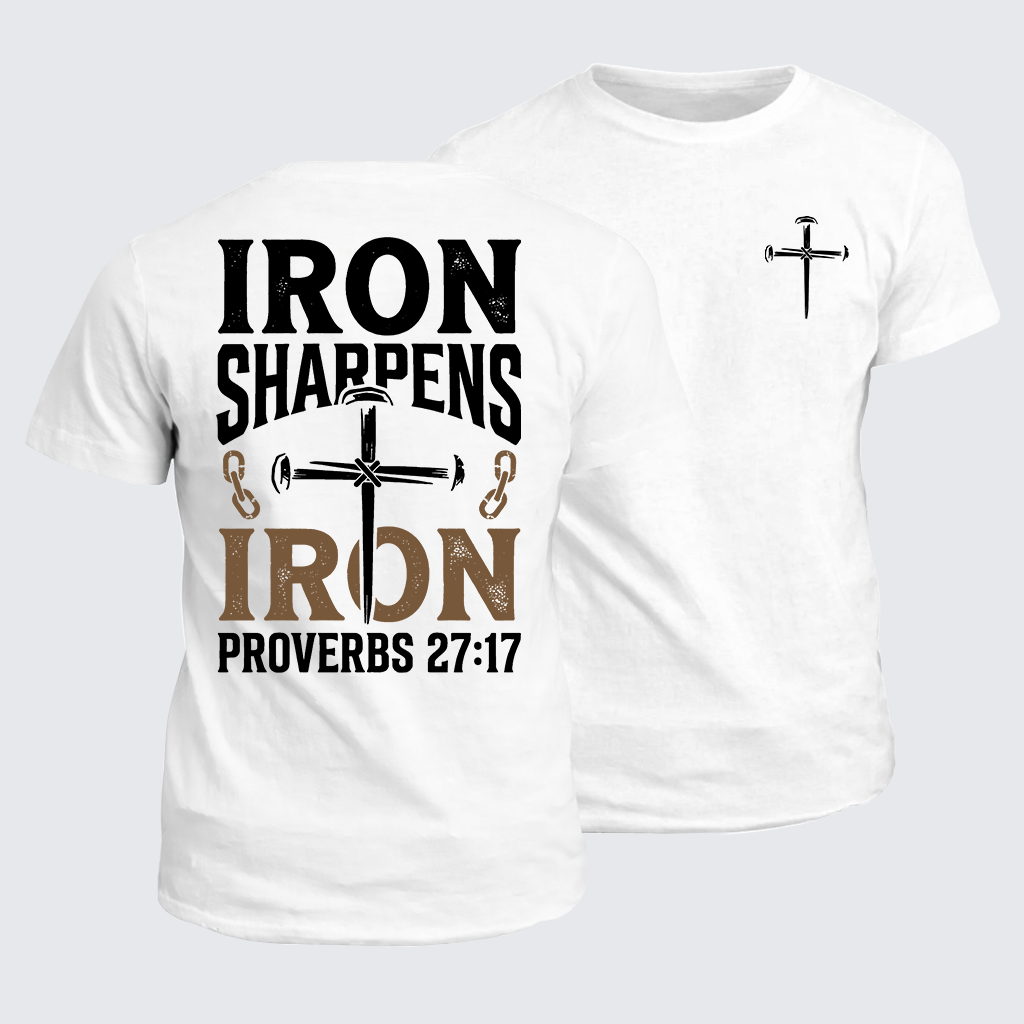 Classic Cotton Tee - Iron Sharpens Iron - Proverbs 27:17