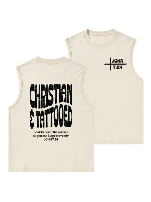Christian & Tattooed Christian Washed Tank
